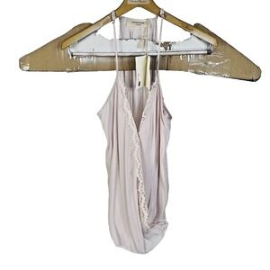 LOYD/FORD Pink 2 Layer Double Button Rayon Lingerie Womens Tank Top Size 4